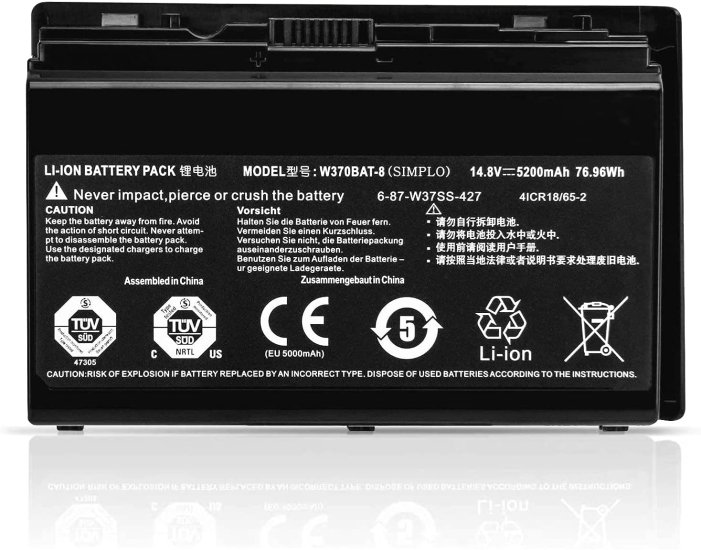 5200Mah Hasse K590S Sager NP6350 NP6370 NP7370 NP7352 Batteri - Trykk på bildet for å lukke