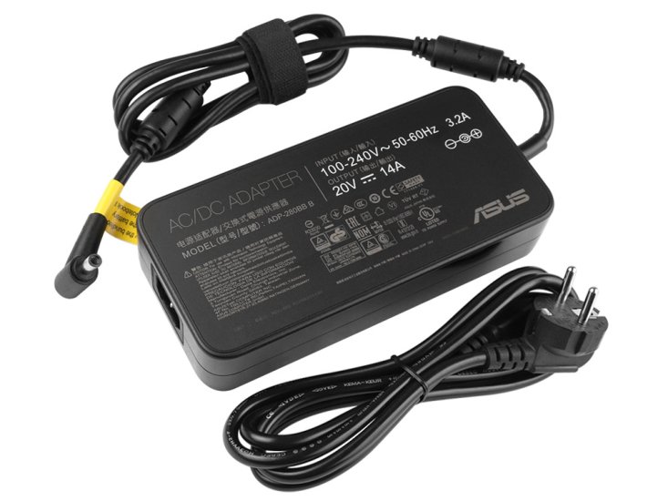 Original 280W Asus ROG Strix G17 Gaming G713PU-RS94 AC Adapter Lader + kabel - Trykk på bildet for å lukke