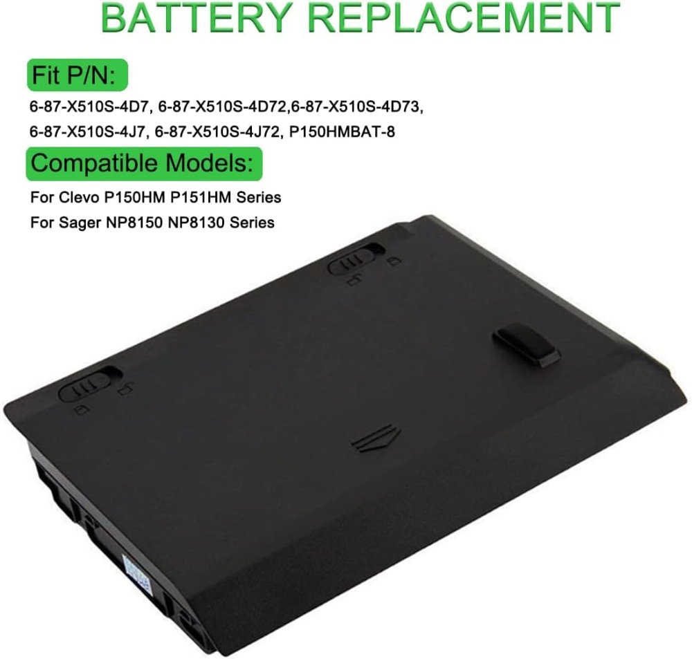 5200mah Schenker XMG P502 P501 Batteri