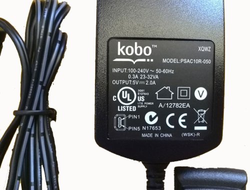 10W Kobo PSAC10R-050 AC Adapter Lader