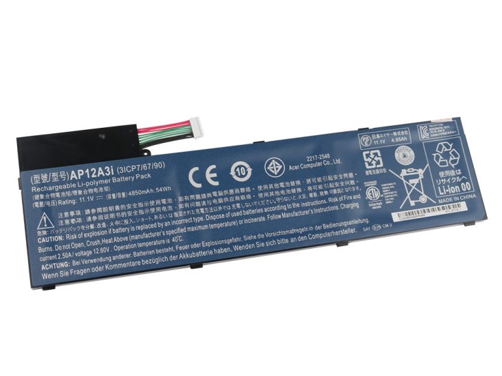 4850mah Acer AP12A3i AP12A4i 3ICP7/67/90 Batteri - Trykk på bildet for å lukke