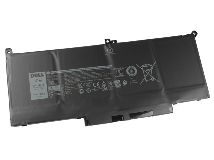 Original 7500mAh 60Wh 4 Celle Batteri Dell Latitude 7480 P73G001 - Trykk på bildet for å lukke