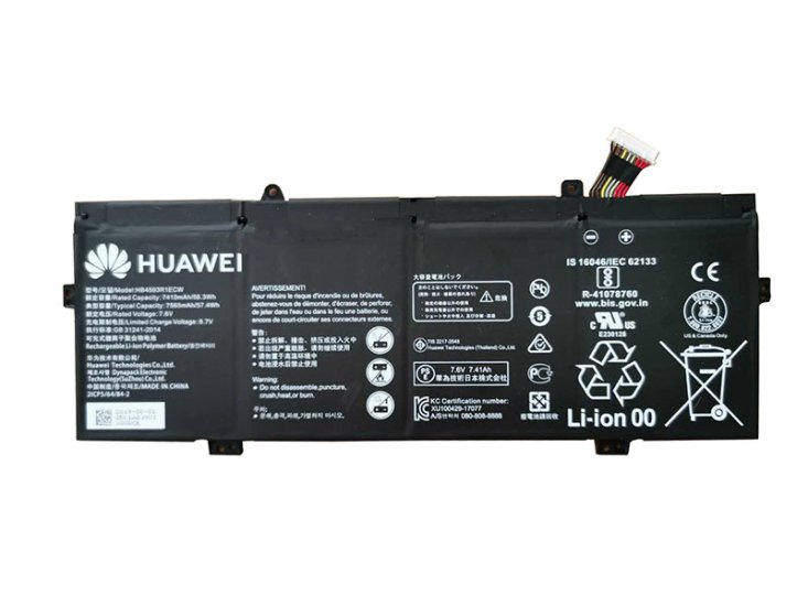 Original 7410mAh 56.3Wh Batteri for Huawei MagicBook i5 8250U - Trykk på bildet for å lukke