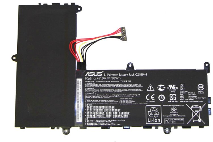 Original 38Whr Asus X205TA-DS01 X205TA-UH01-WH Batteri - Trykk på bildet for å lukke