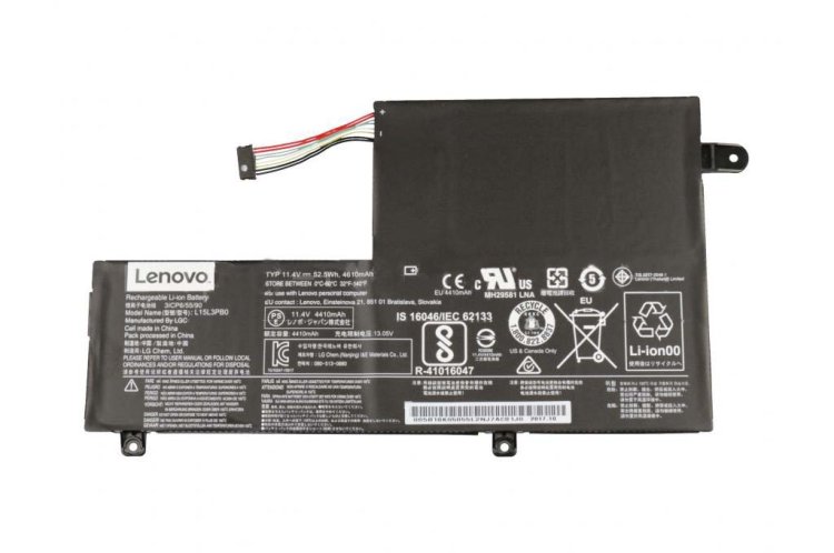 Original 4610mAh 52.5Wh 3 Celle Lenovo Yoga 510-14ISK Batteri - Trykk på bildet for å lukke