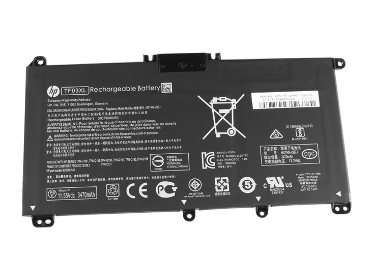 Original 41.9Wh 3 Celle Batteri HP 14-bp009ni 14-bp032tx 14-bp091no - Trykk på bildet for å lukke