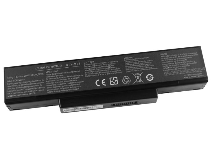 4800mAh 6 Celle MSI GT735 Batteri - Trykk på bildet for å lukke