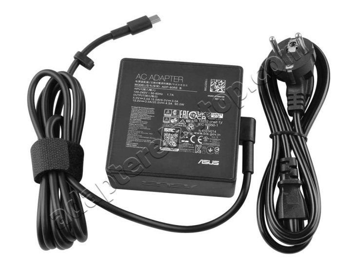 Original 90W USB-C Asus Vivobook S 15 S5507 AC Adapter Lader + kabel - Trykk på bildet for å lukke