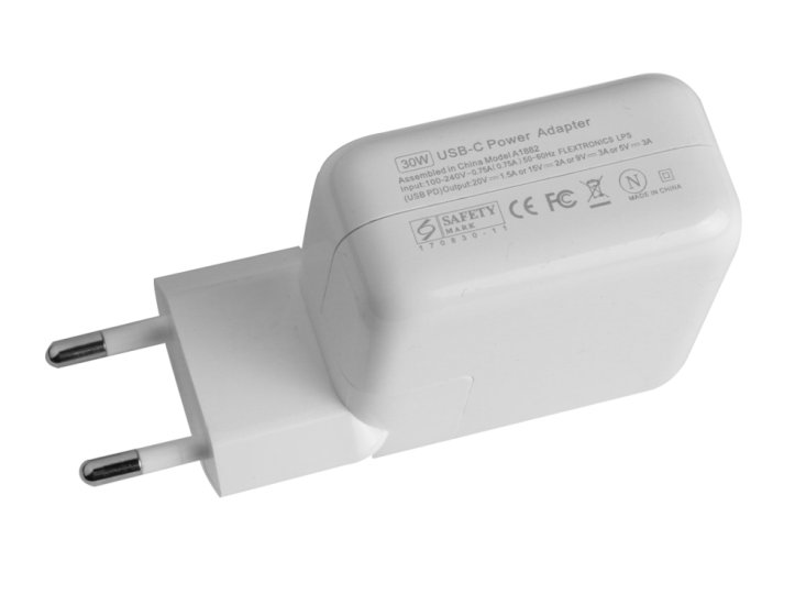 30W AC Adapter Apple MacBook 12 MNYF2J/A - Trykk på bildet for å lukke