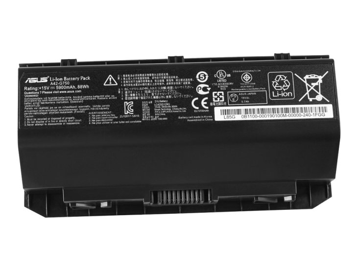 5900mAh 8 Celle Asus G750JZ Batteri - Trykk på bildet for å lukke