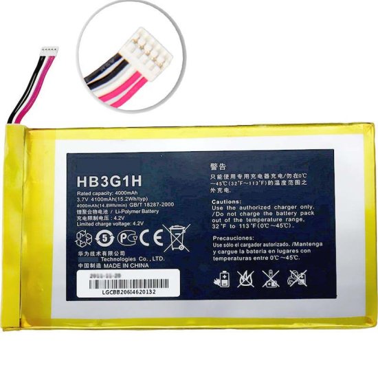 Original 4100mAh 15.2Wh 1 Celle Batteri for Huawei S7-302 S7-303 - Trykk på bildet for å lukke