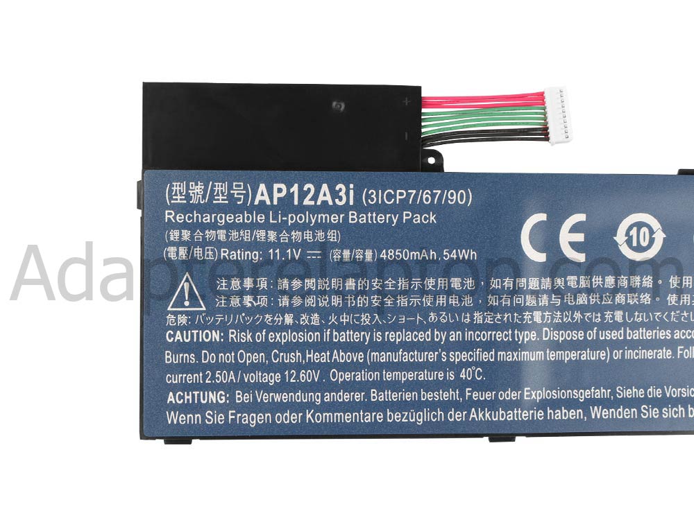 4850mah Acer AP12A3i AP12A4i 3ICP7/67/90 Batteri