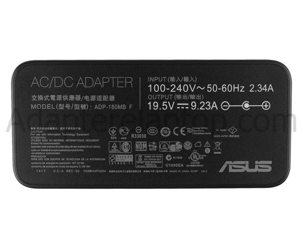 Original 180W 19.5V 9.23A Asus Rog G752VM AC Adapter Lader