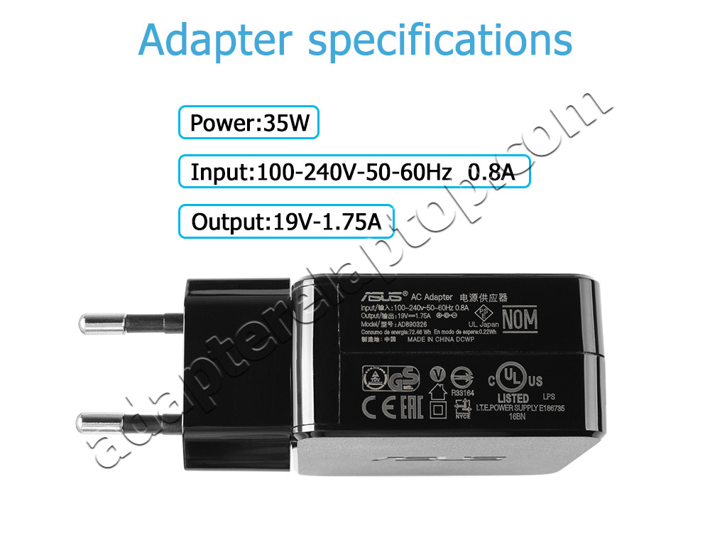 Original 33W Asus RT-AC68U RT-AC68W RT-AC68R DSL-AC68R AC Adapter Lader