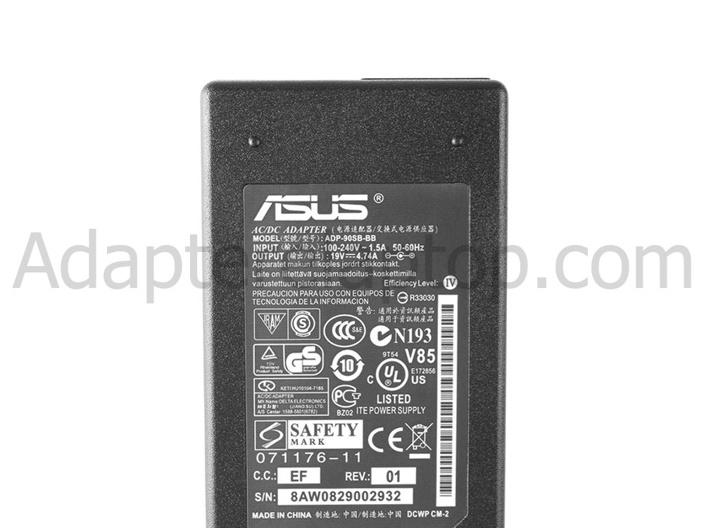 19V 4.74A 90W Asus ADP-65JH BB Notebook AC Adapter Lader