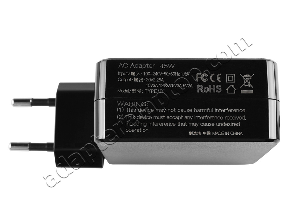 45W USB-C AC Adapter Lader Asus ADP-45EW C