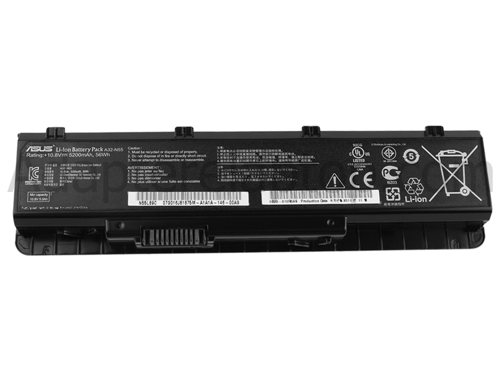 6 Celle Asus A31-N56 A32-N56 A33-N56 Batteri