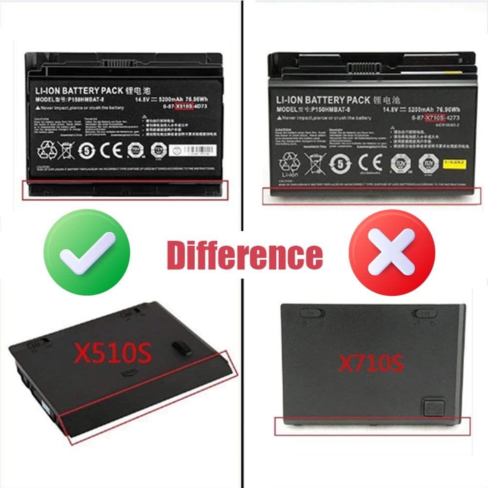 5200mah Schenker XMG P502 P501 Batteri