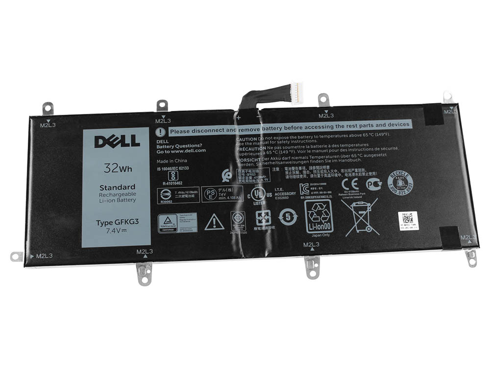 9 Celle 32Wh Dell Venue 10 Pro 5056 Batteri