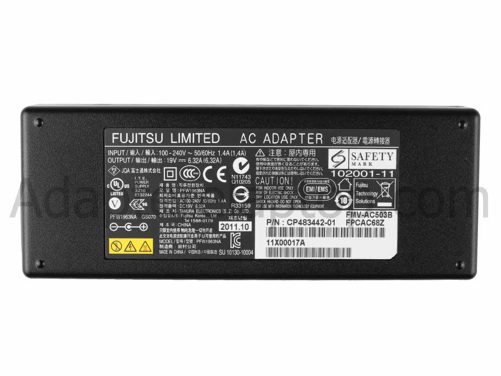 120W Fujitsu CP410713-02 FMVAC503AF AC Adapter Lader