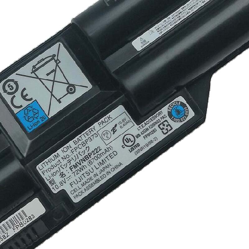 6 Celle Fujitsu FPCBP273 Batteri