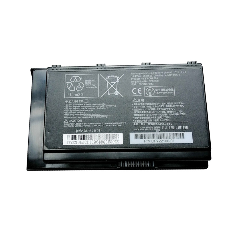 14.4V 6700mAh Batteri till Fujitsu FPB0334