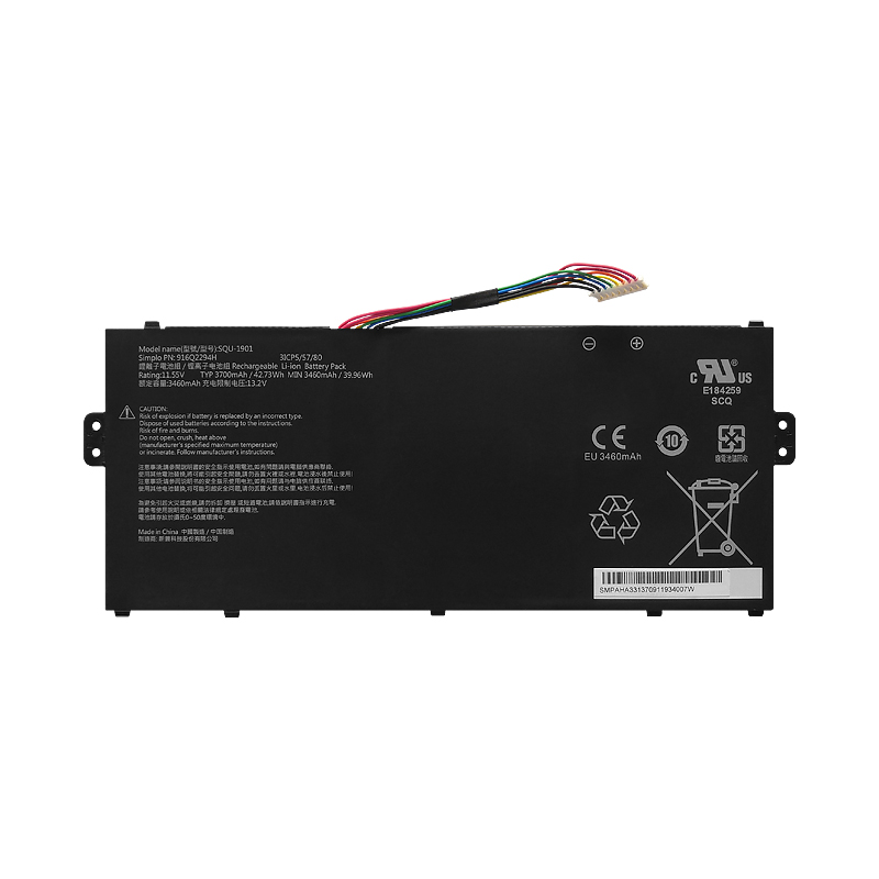 11.55V 3700mAh 42.73Wh Batteri till Haier 916Q2294H