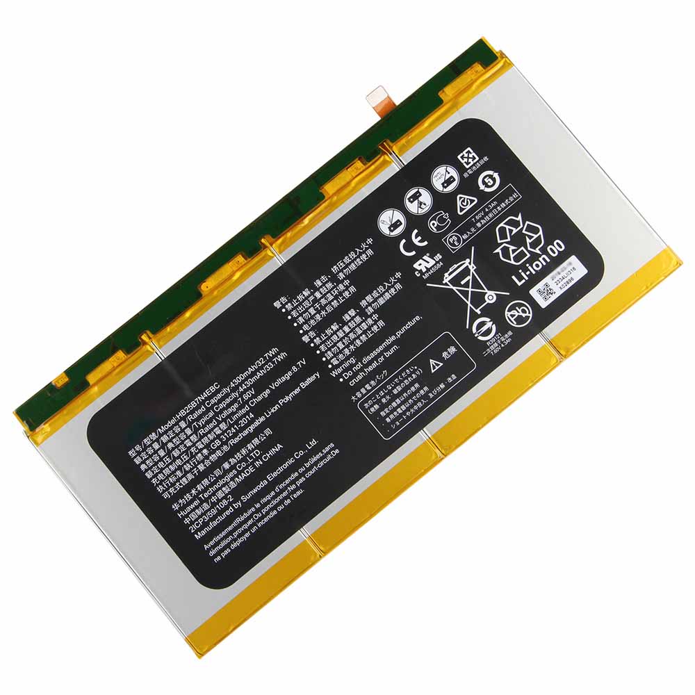 Original 4430mAh 33.7Wh 4 Celle Batteri for Huawei MateBook HZ-W19