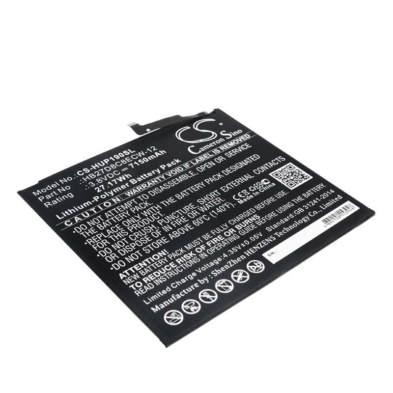 7150mAh 27.17Wh 2 Celle Batteri for Huawei MatePad Pro