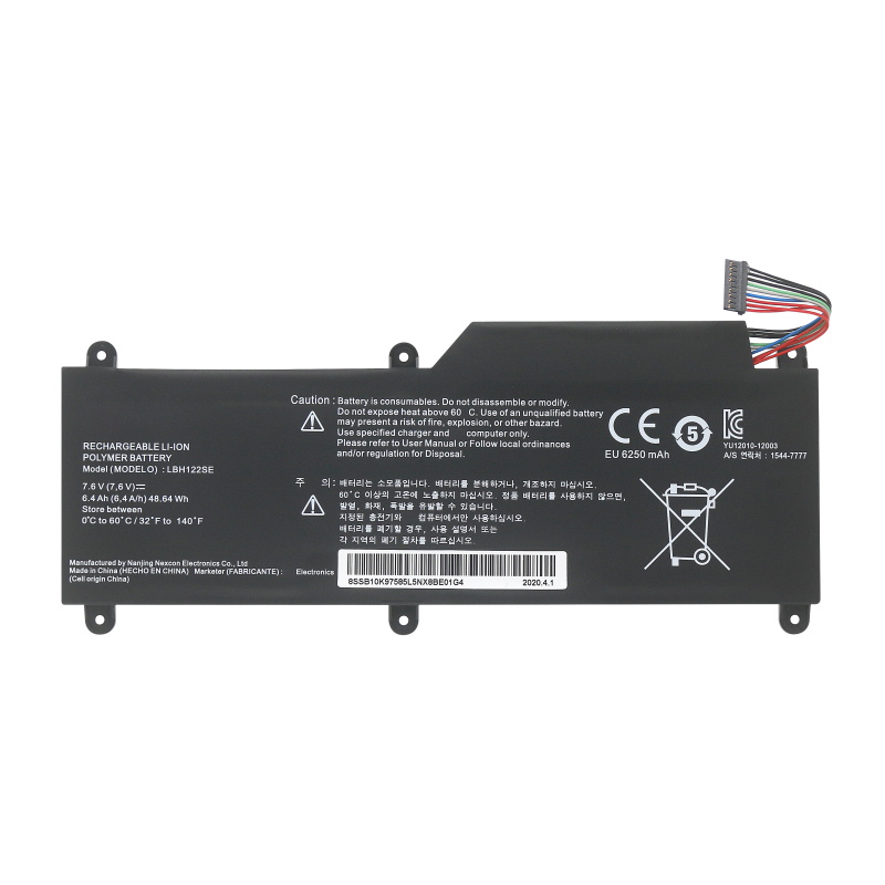 7.6V 6400mAh 48.64Wh Batteri till LG 15U530-KT5MK