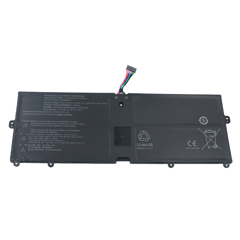 7.76V 11600mAh 90Wh Batteri till LG Gram 17Z90Q-R.AAB8U1