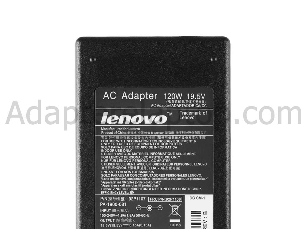 120W Genuine Lenovo C320 C320-001 All in one PC AC Adapter Lader