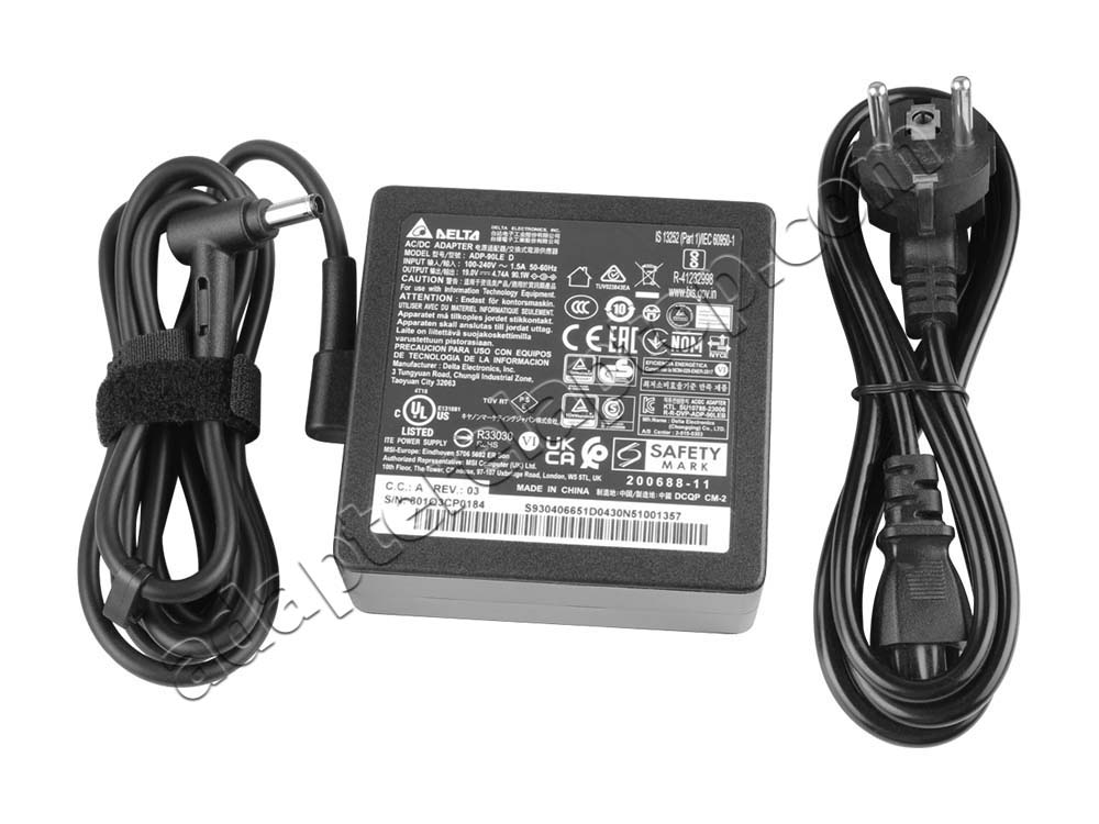 Original 90W MSI Modern 15 B13M-260XFR AC Adapter Lader + kabel