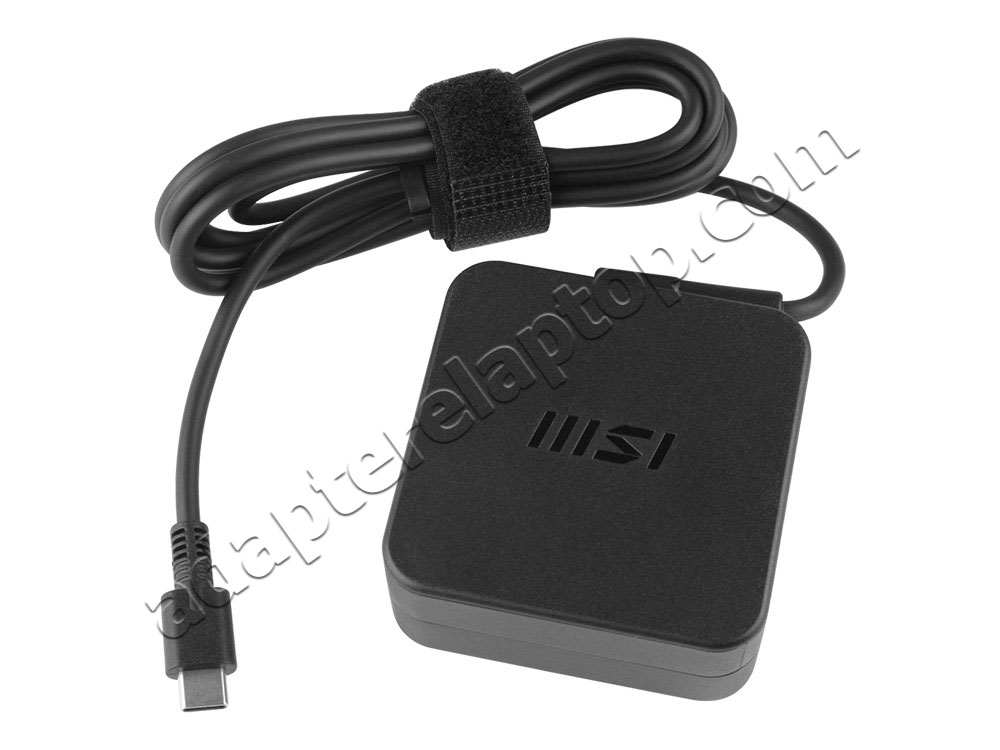 Original 65W USB-C MSI Prestige 13 Evo A13M AC Adapter Lader + kabel