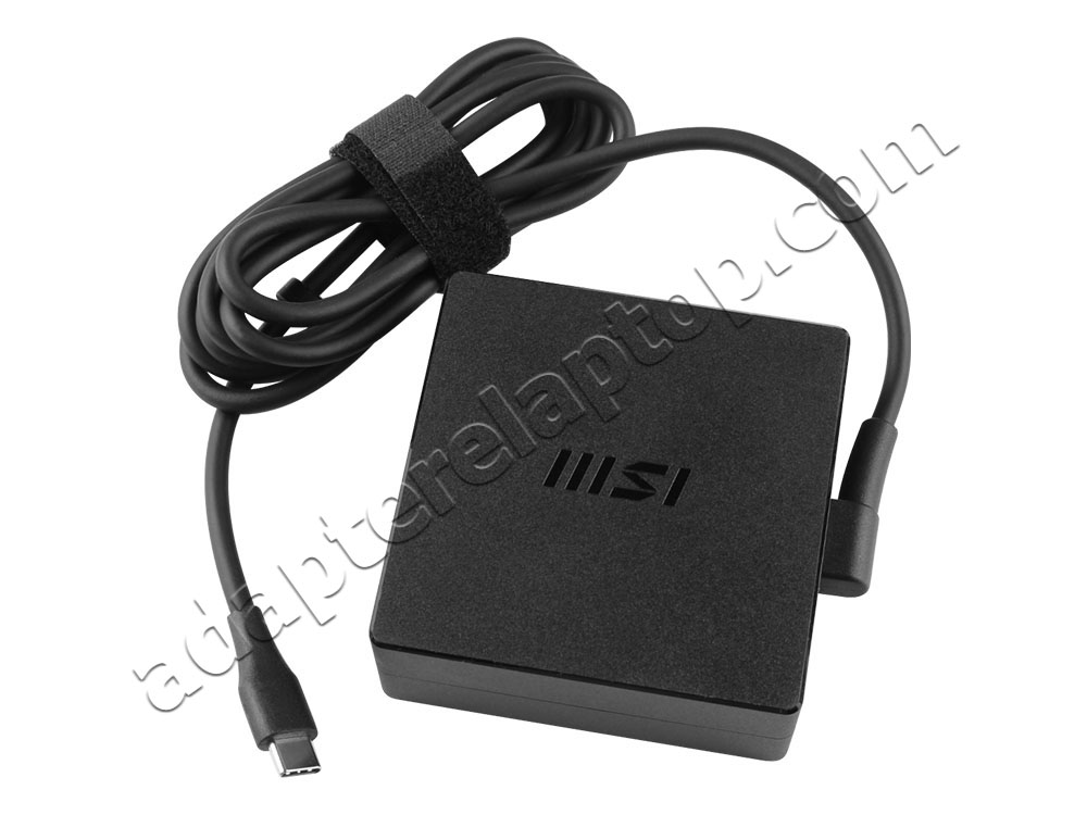 Original 100W USB-C MSI Prestige 14 AI Evo C1MG AC Adapter Lader + kabel