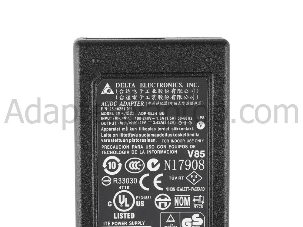 19V 3.42A 65W Medion Akoya E1311 (MD 97144) AC Adapter Lader