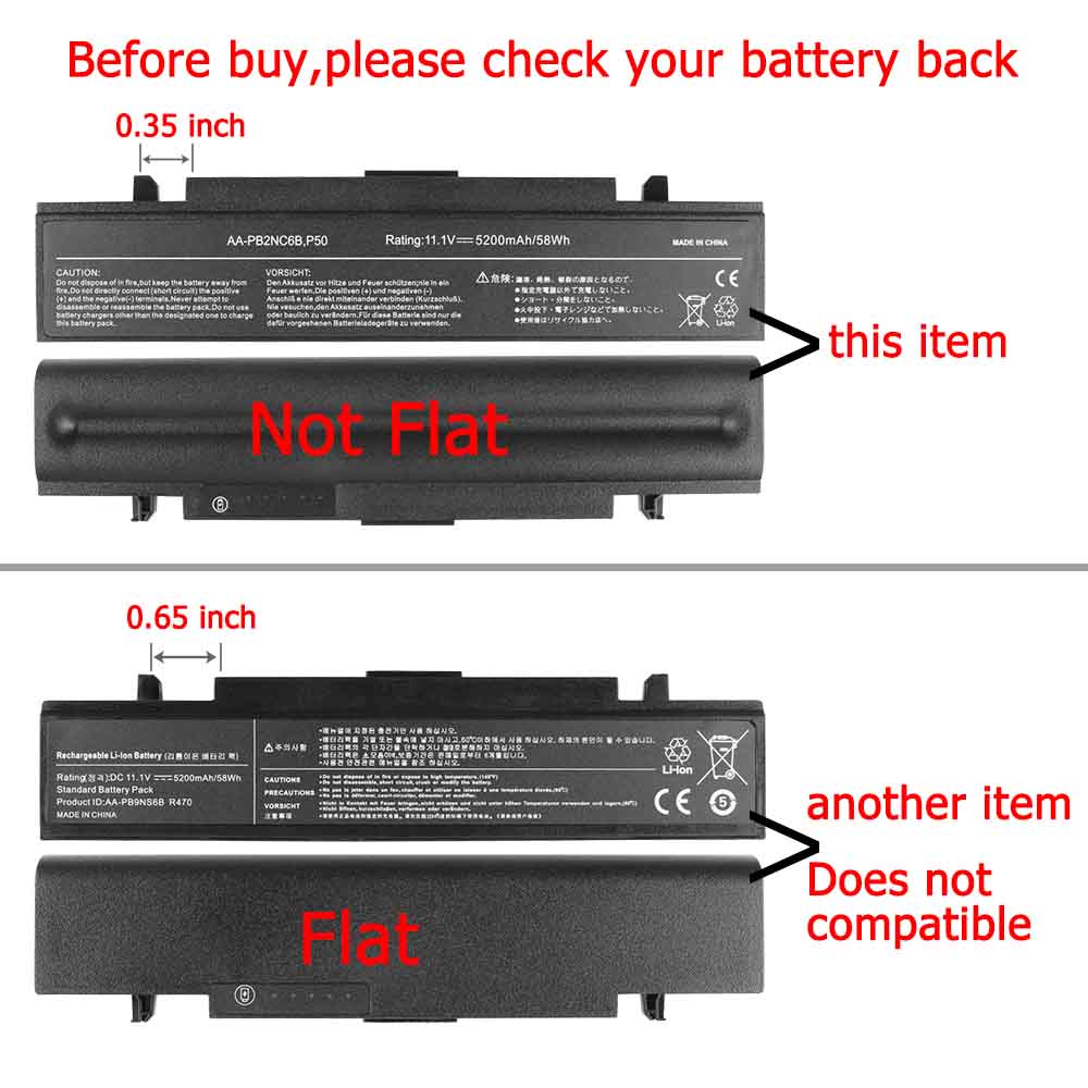 5200mAh 58Wh 6 Celle Batteri for Samsung m60 aura t7500 cruza