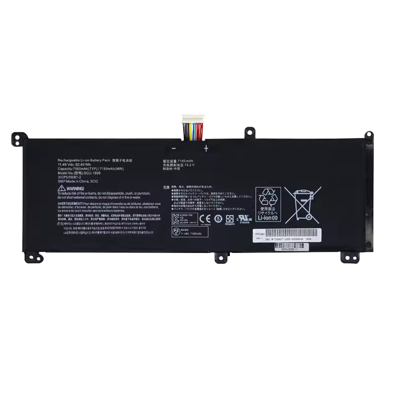 11.49V 7180mAh 82.49Wh Batteri till Hasee SQU-1714