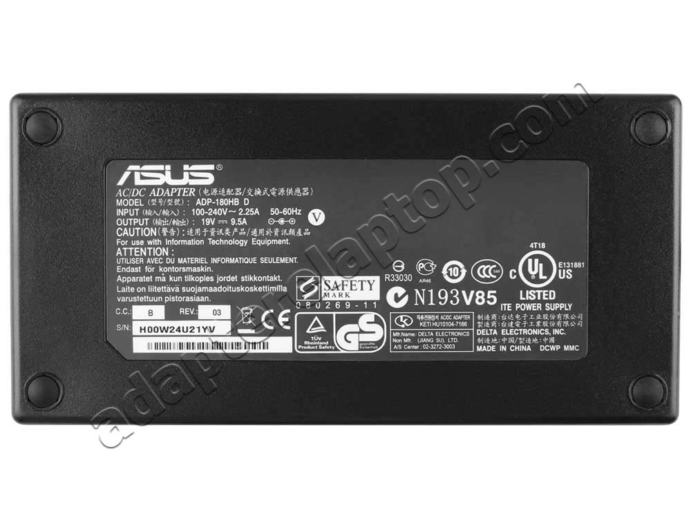 19V 9.5A 180W Asus ADP-180HB D Gaming Notebook AC Adapter Lader