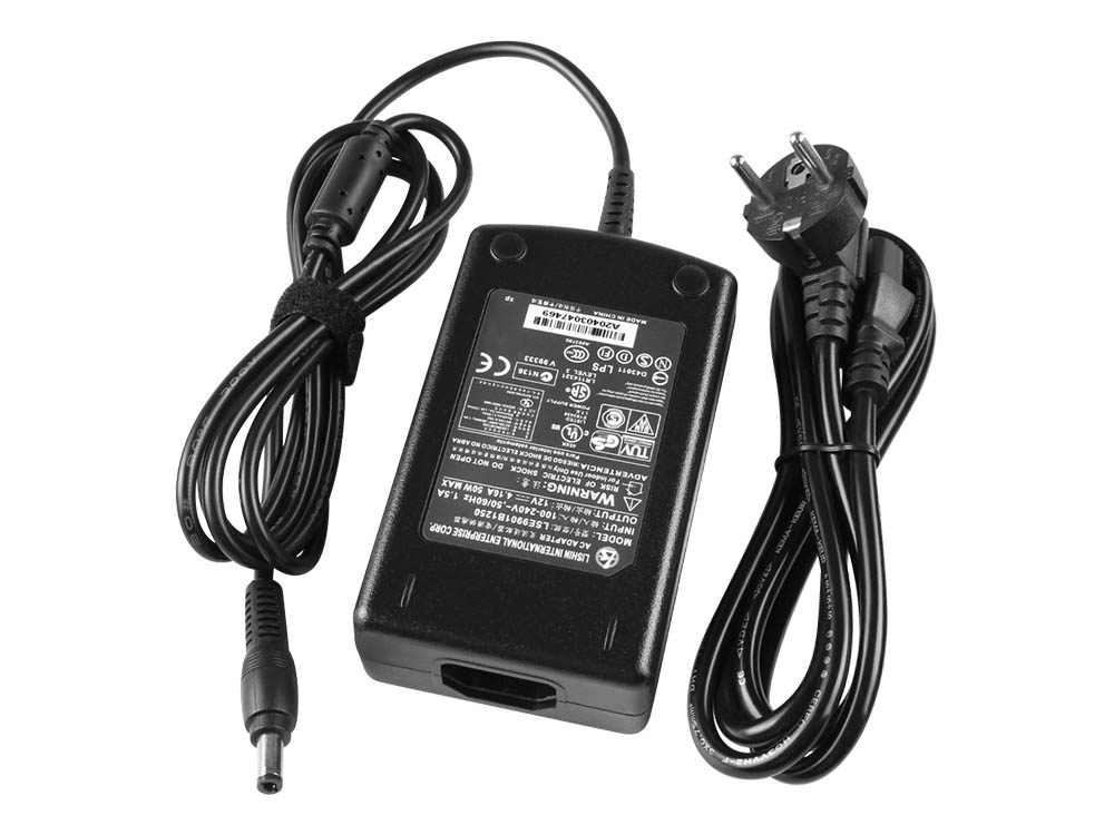 12V 4.16A 50W Starmen TCS050120 AKAI LCD TV AC Adapter Lader